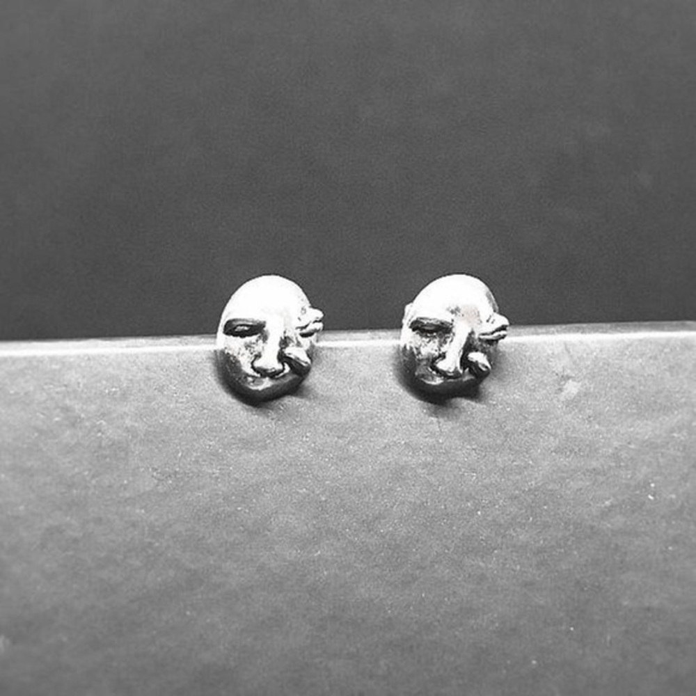 Silver Monster Earrings Inspired from The Goonies Sloth